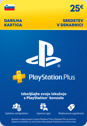 Sony PlayStation Store in Plus Branded 25 EUR (SI) PSN Key SLOVENIA