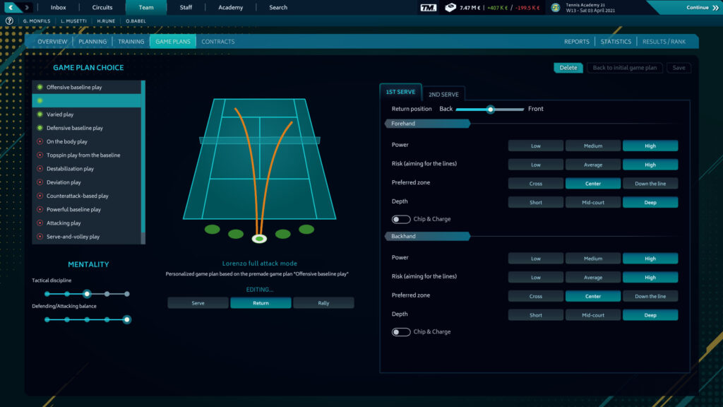 Tennis Manager 2021 (PC) – Steam Key – EU – Galeriebild 2