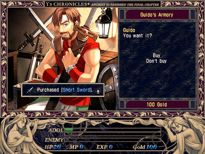 Ys I & II Chronicles Steam Key GLOBAL – Galeriebild 2