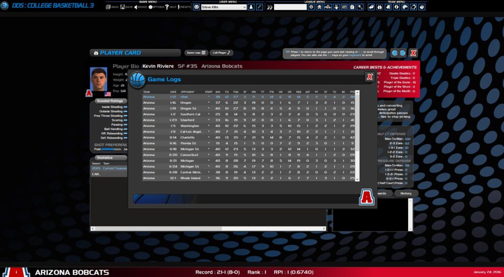 Draft Day Sports College Basketball 3 Steam Key GLOBAL – Galeriebild 2