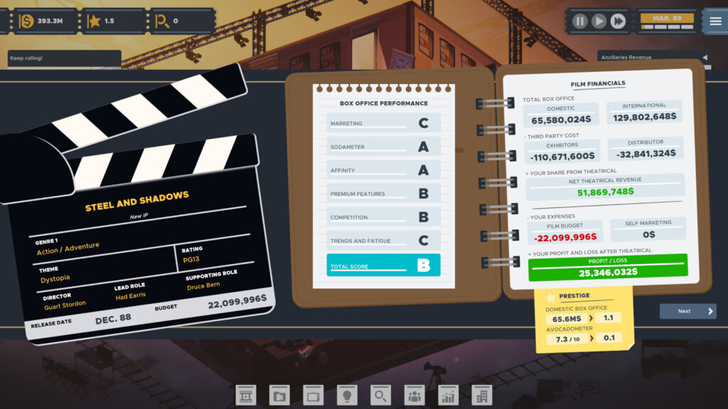 The Executive – Movie Industry Tycoon (PC) – Steam Key – GLOBAL – Galeriebild 2