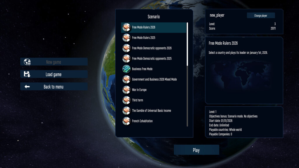 Geo-Political Simulator 2026 Edition (PC) – Steam Key – ROW – Galeriebild 1