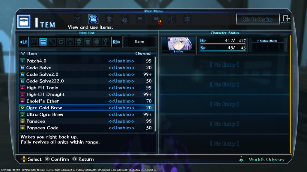 Death end re;Quest Healing Item Set (PC) – Steam Key – EU – Galeriebild 1