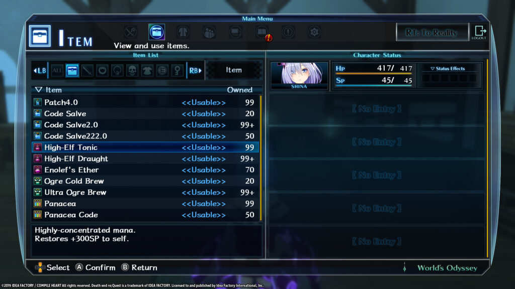 Death end re;Quest Healing Item Set (PC) – Steam Key – EU – Galeriebild 2
