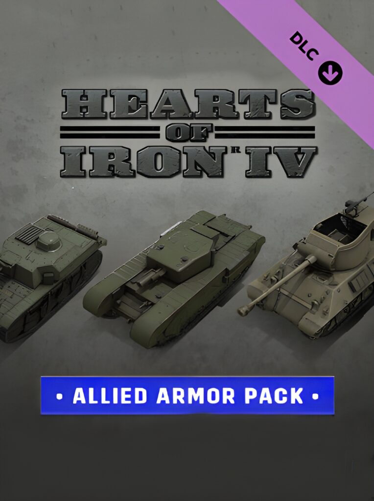 Hearts of Iron IV Allied Armor Pack (PC) – Steam Key – ROW – Titelbild