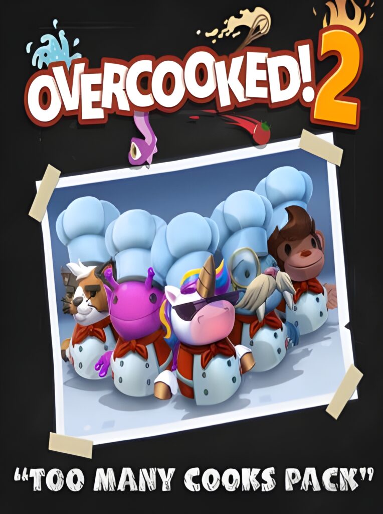 Overcooked! 2 + Too Many Cooks + + Surf ’n‘ Turf Pack DLC Bundle Steam Key – Global – Titelbild