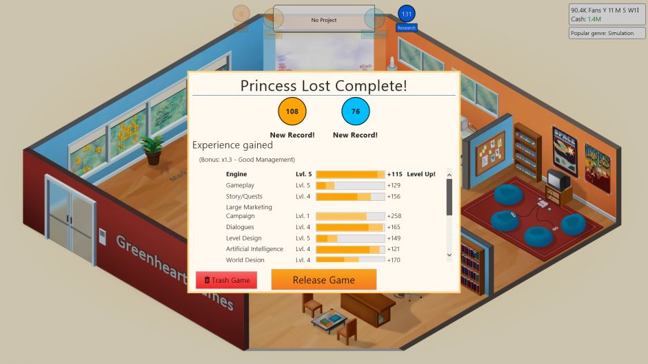 Game Dev Tycoon Steam Key GLOBAL – Galeriebild 1