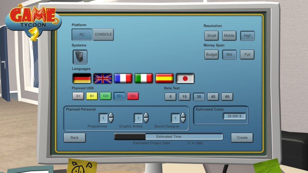 Game Tycoon 2 Steam Key GLOBAL – Galeriebild 2