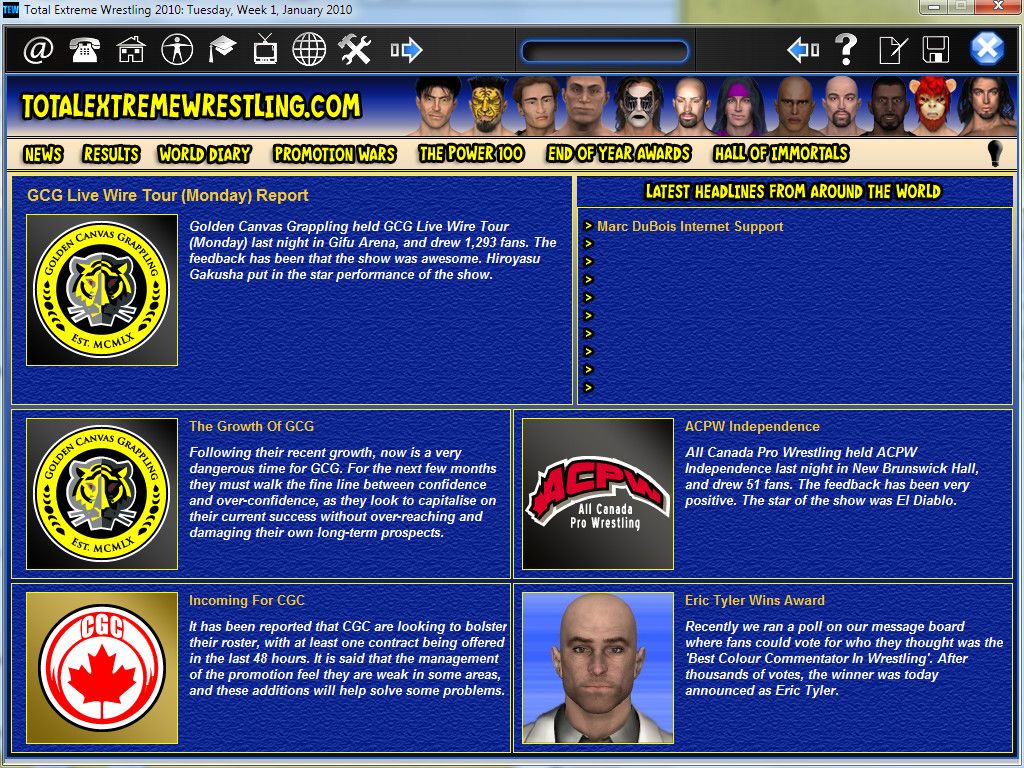 Total Extreme Wrestling 2010 Steam Key GLOBAL – Galeriebild 1
